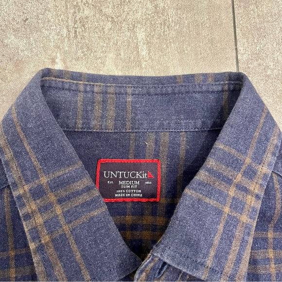 Untuck It Plaid Button Down - Picture 3 of 4